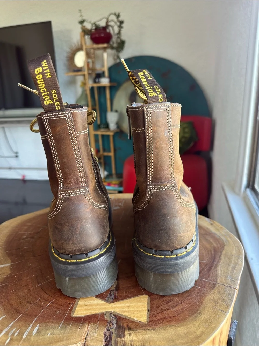 Dr. Martens Brown Leather Jadon Archive Boots